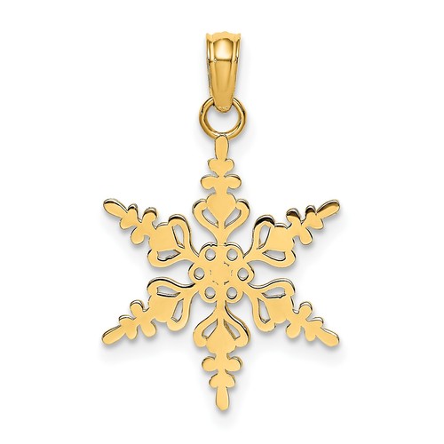Snowflake pendant charm real - pendant,